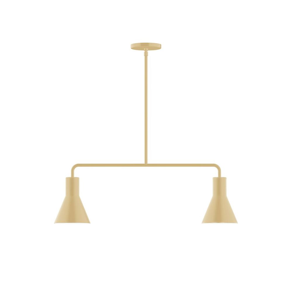 2-Light Axis Linear LED Pendant, Ivory