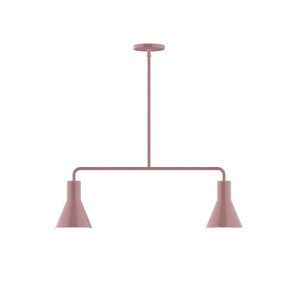 2-Light Axis Linear LED Pendant, Mauve