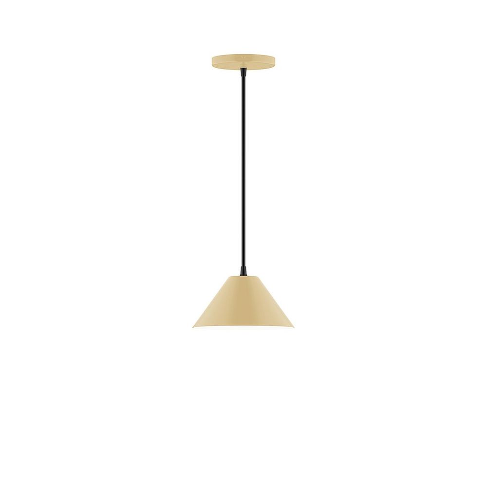 8" Axis Mini Cone LED Pendant, Ivory