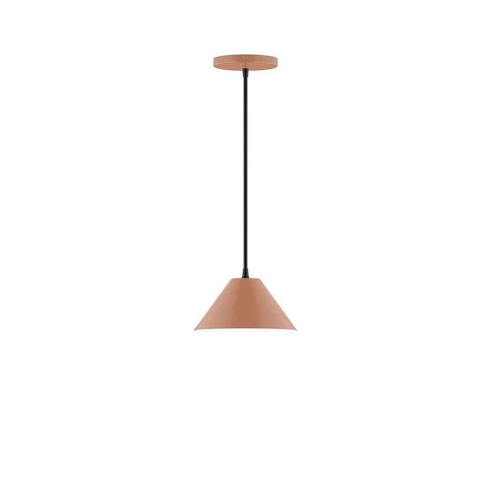 8" Axis Mini Cone LED Pendant, Terracotta