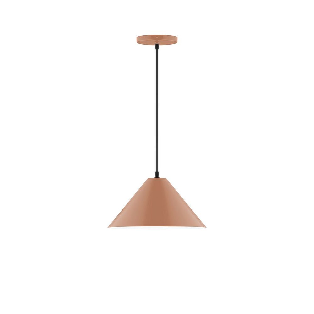 12" Axis Cone LED Pendant, Terracotta