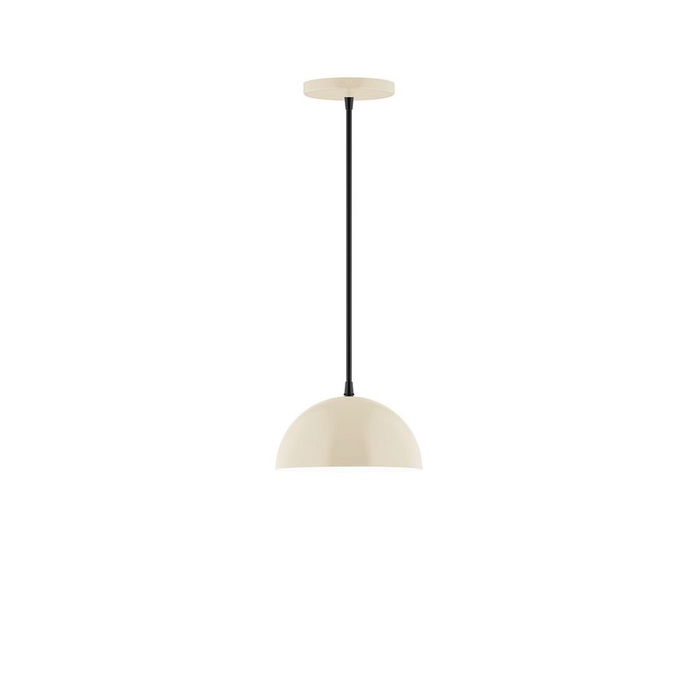 8" Axis Mini Dome LED Pendant, Cream