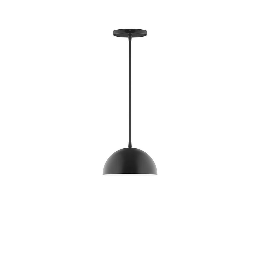 8" Axis Mini Dome LED Pendant, Black