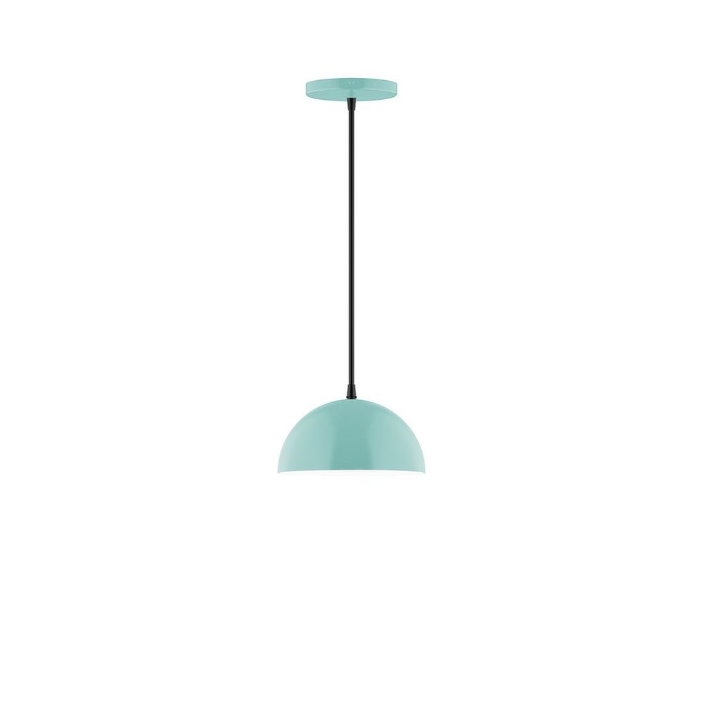 8" Axis Mini Dome LED Pendant, Sea Green