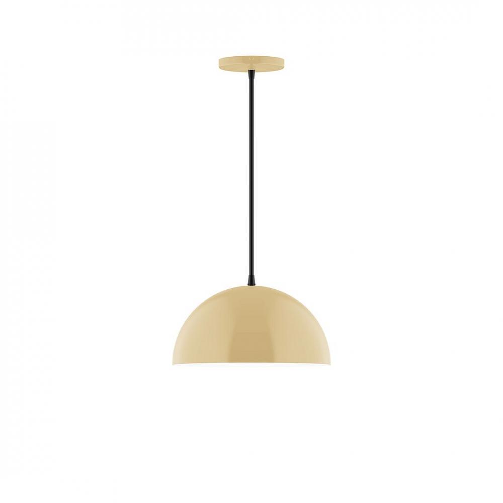 12" Axis Dome LED Pendant, Ivory