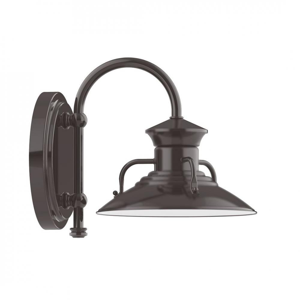 8" Homestead shade, wall mount sconce, Architectural Bronze