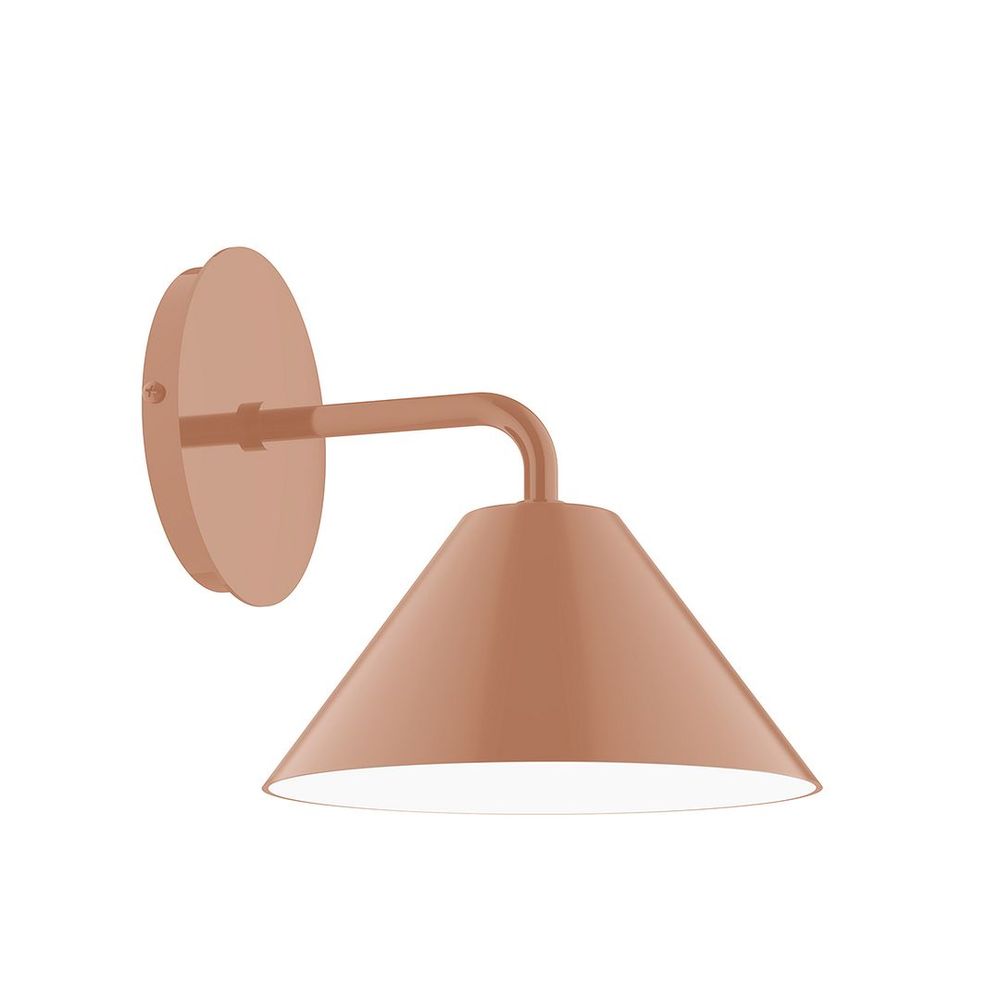 8" Axis Mini Cone LED Wall Sconce, Terracotta