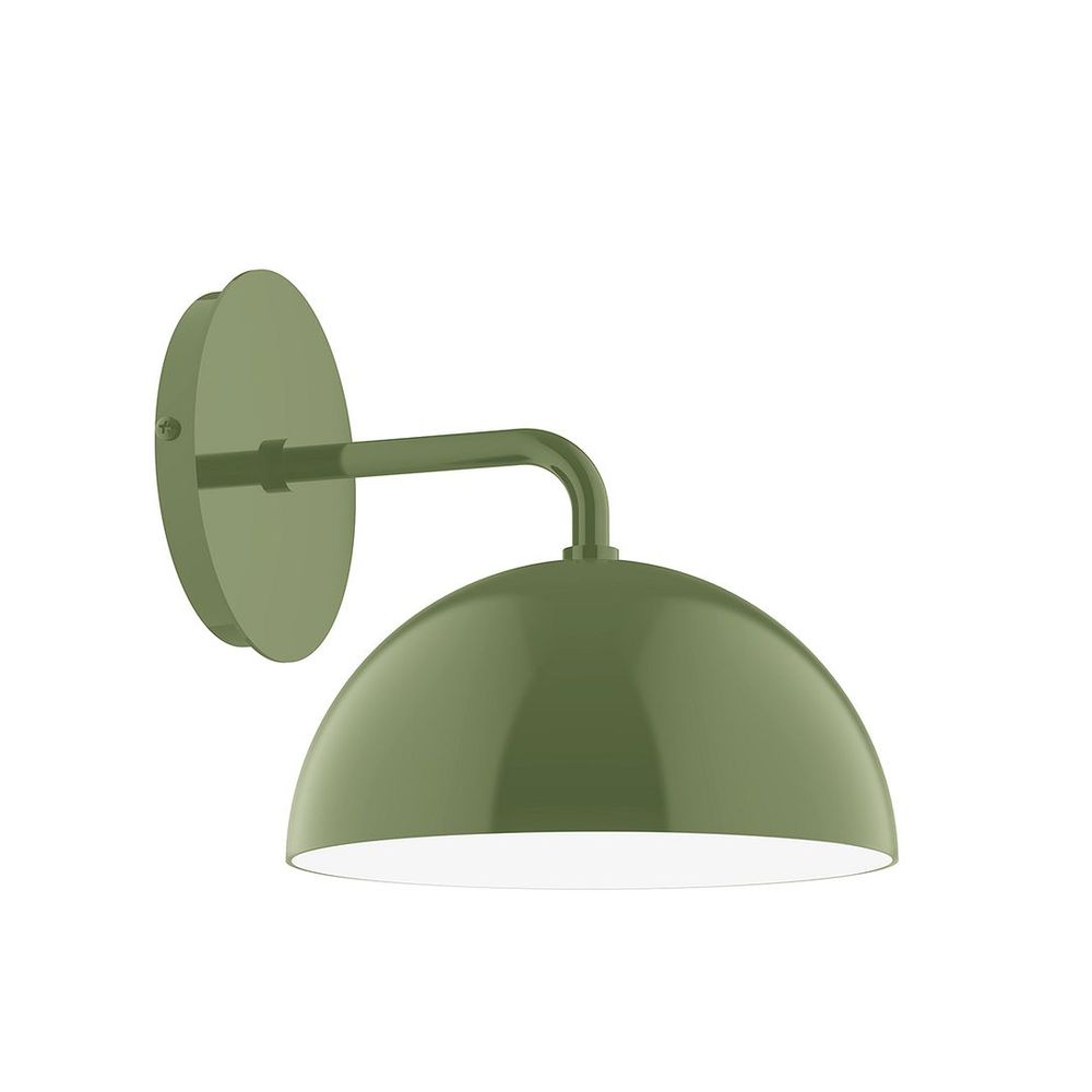 8" Axis Mini Dome LED Wall Sconce, Fern Green