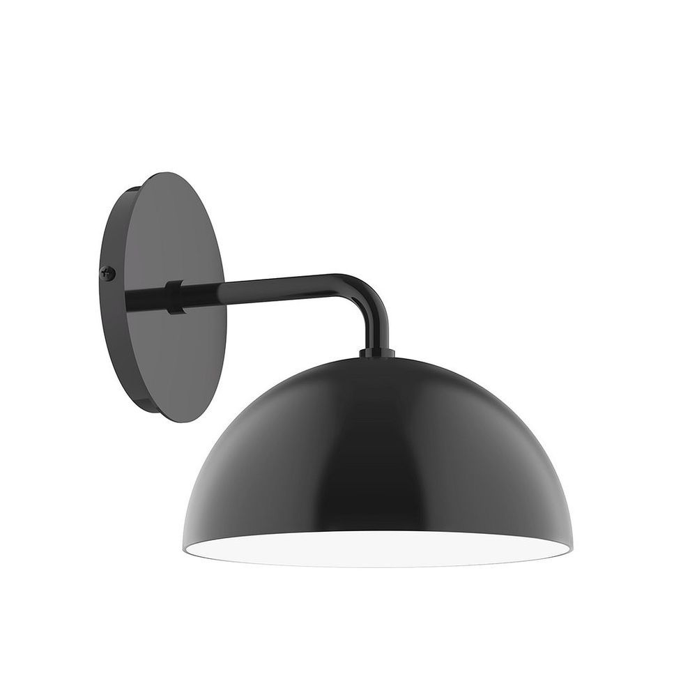 8" Axis Mini Dome LED Wall Sconce, Black