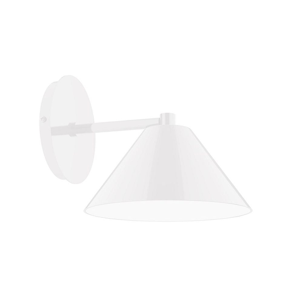 8" Axis Mini Cone LED Wall Sconce, White