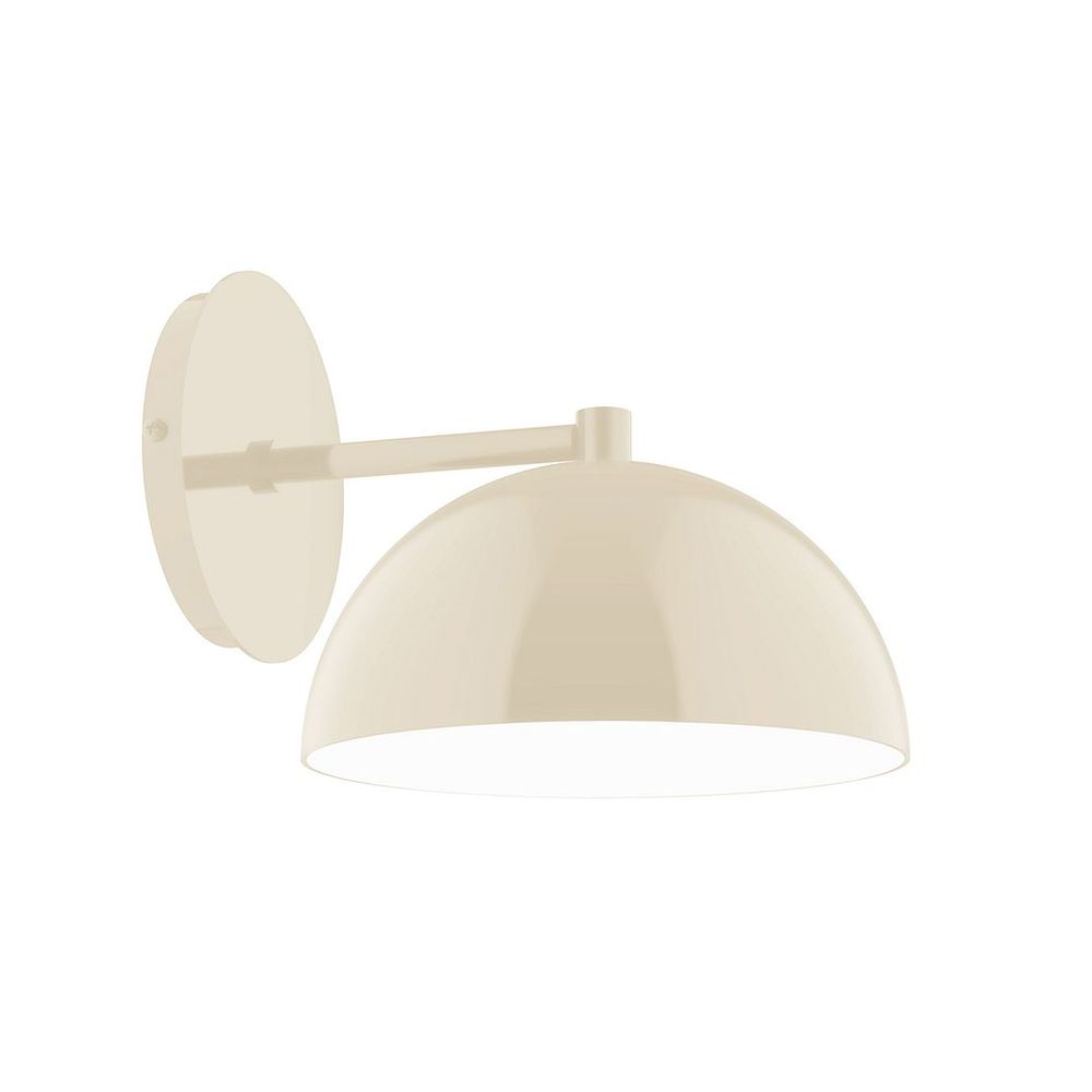 8" Axis Mini Dome LED Wall Sconce, Cream