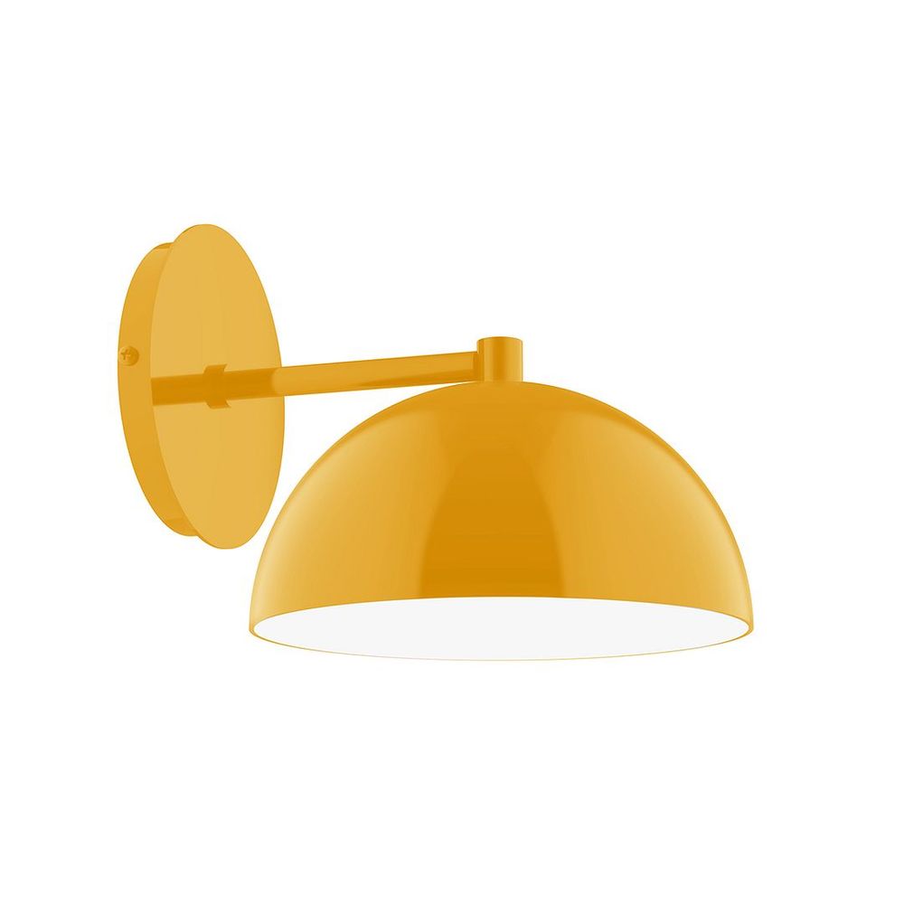 8" Axis Mini Dome LED Wall Sconce, Bright Yellow