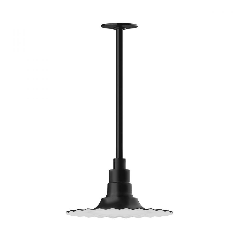 Radial 12" pendant, stem mount