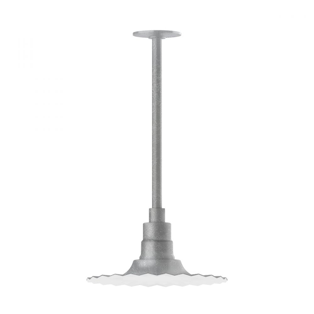 Radial 12" pendant, stem mount