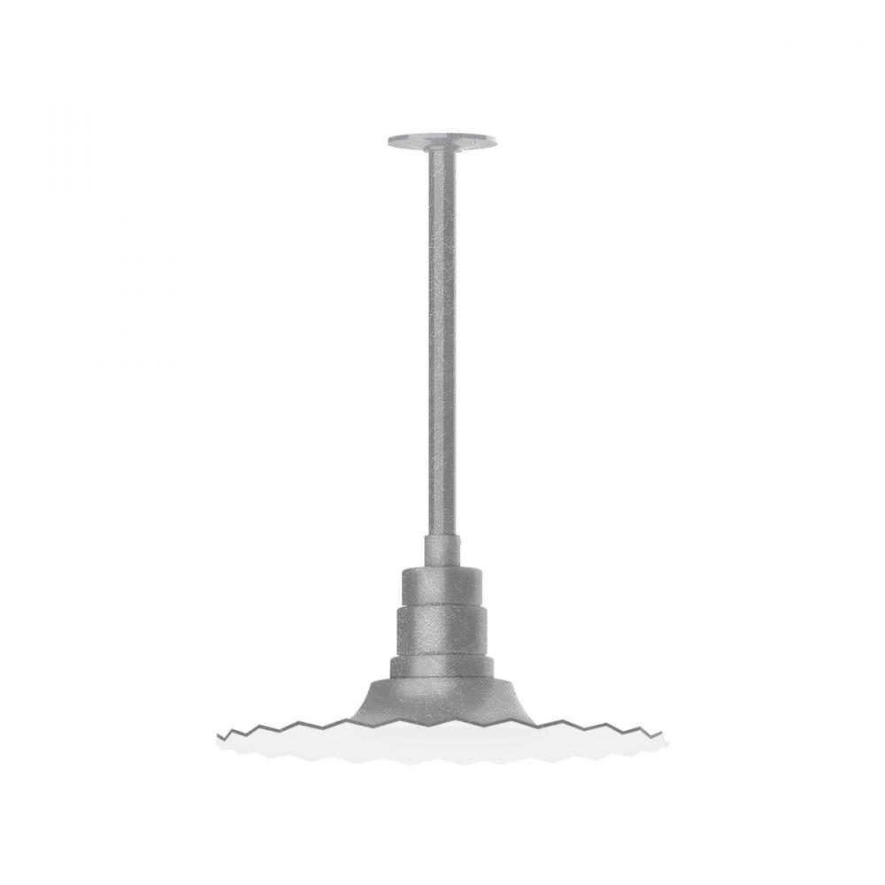 Radial 16" pendant, stem mount