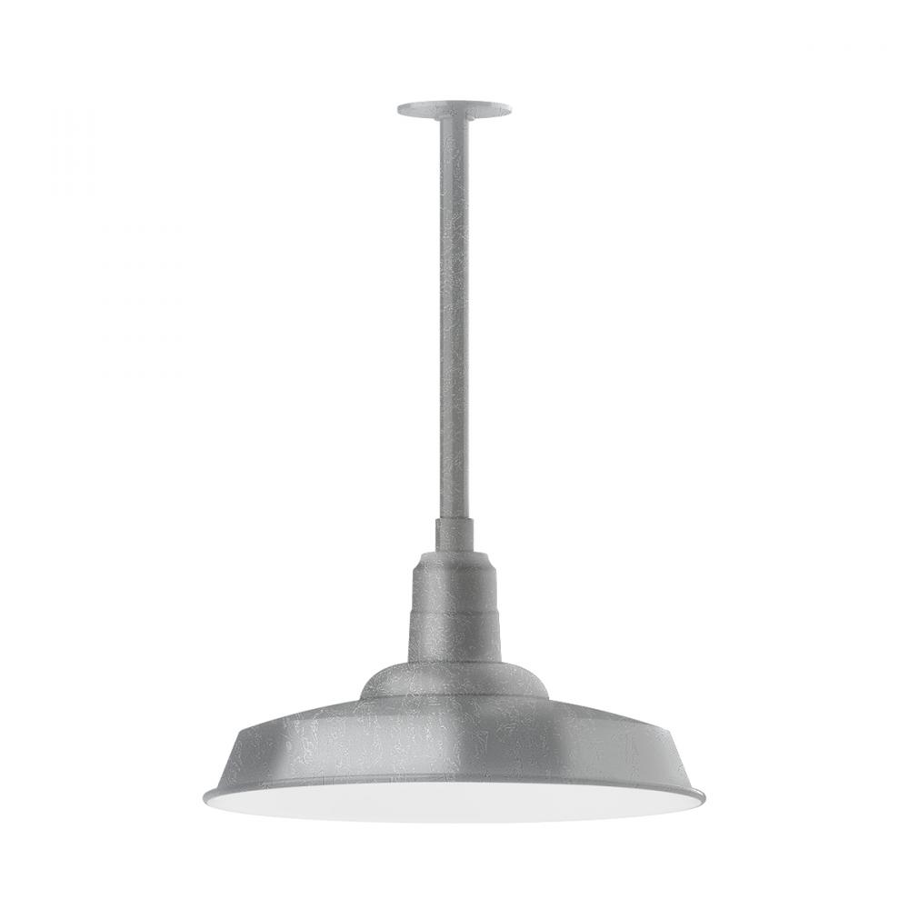 Warehouse 18" pendant, stem mount