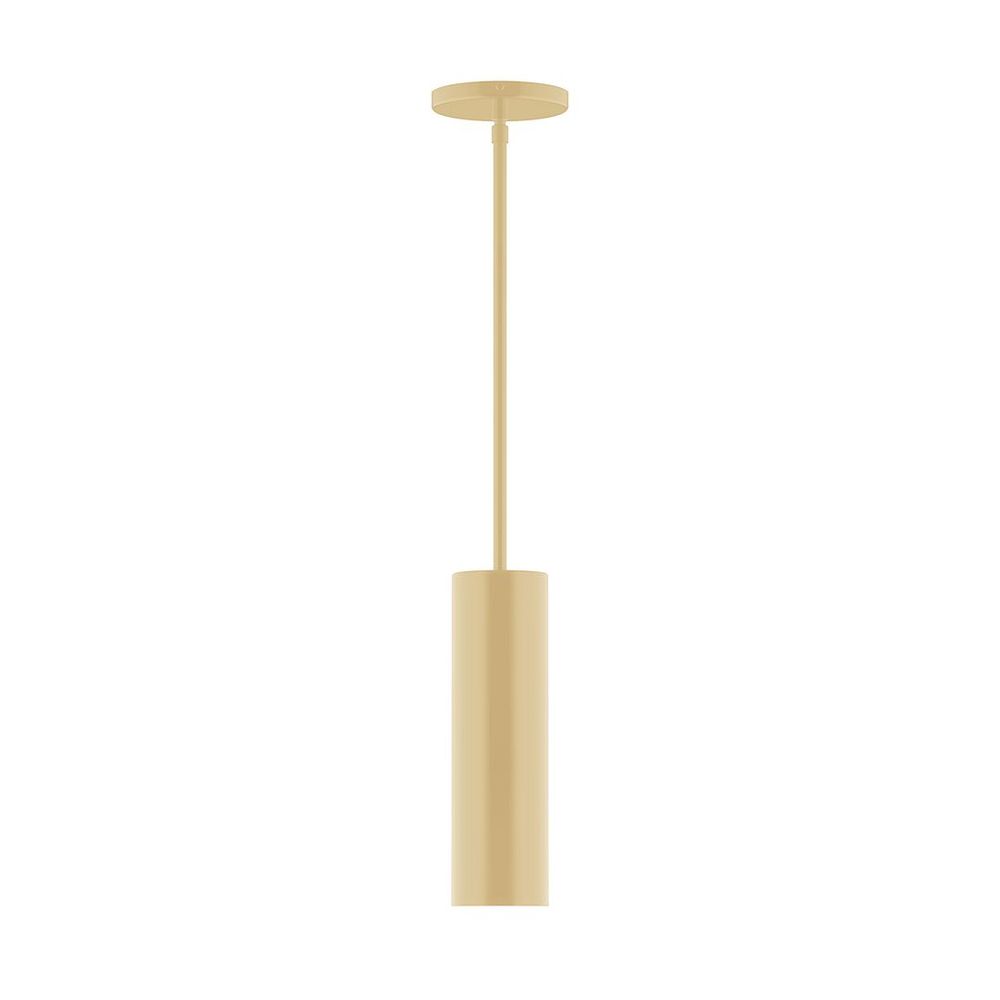 3.5" x 12" Axis Mini Cylinder LED Stem Hung Pendant, Ivory