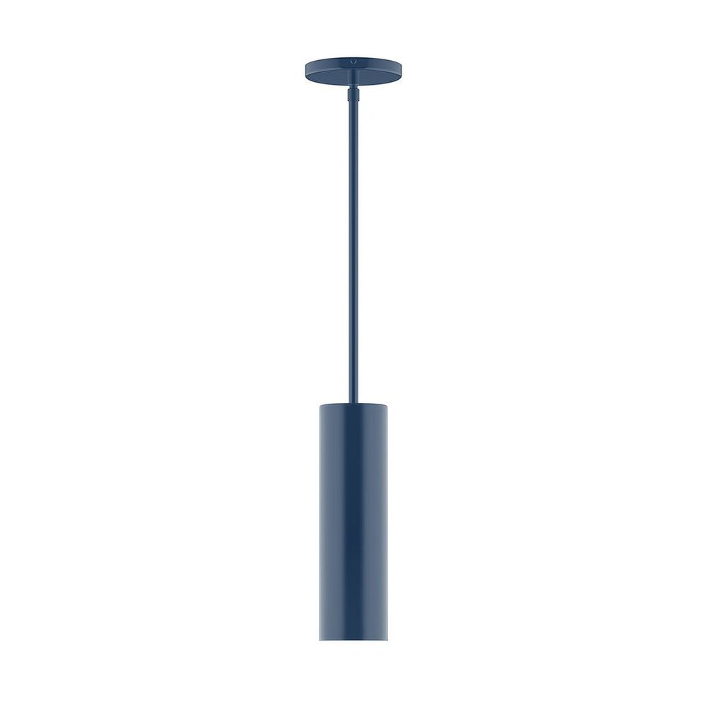 3.5" x 12" Axis Mini Cylinder LED Stem Hung Pendant, Navy