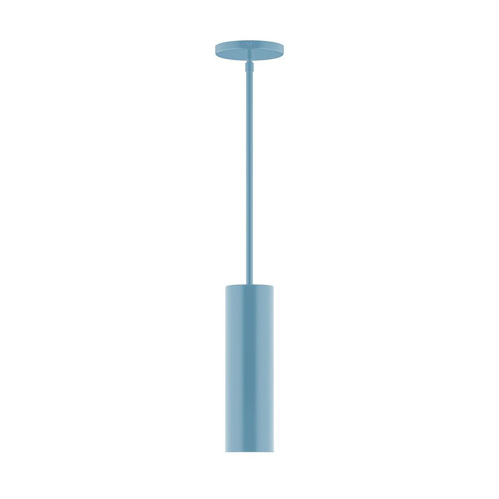 3.5" x 12" Axis Mini Cylinder LED Stem Hung Pendant, Light Blue