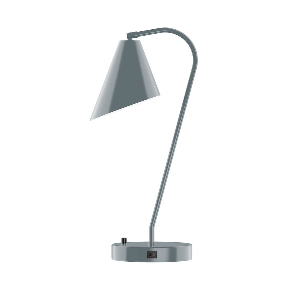 23" J-Series LED Table Lamp, Slate Gray