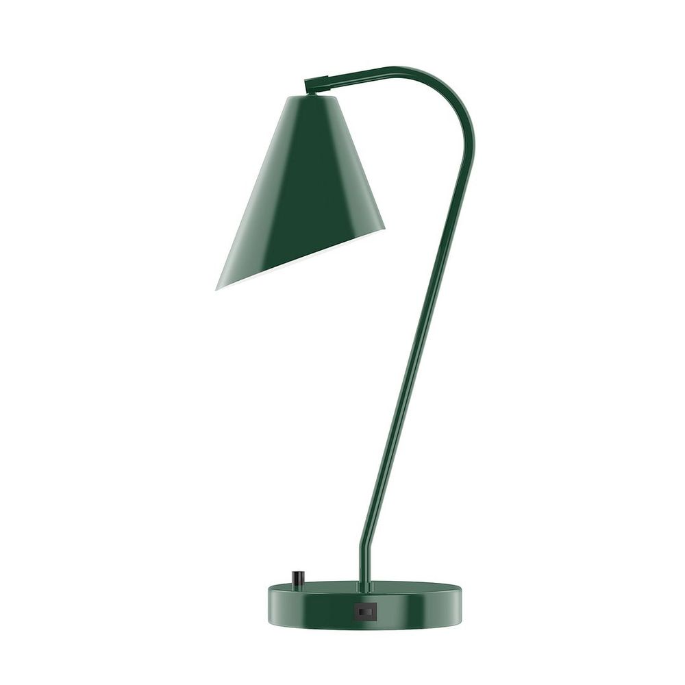 23" J-Series LED Table Lamp, Forest Green