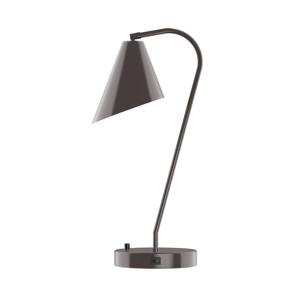 23" J-Series LED Table Lamp, Architectural Bronze