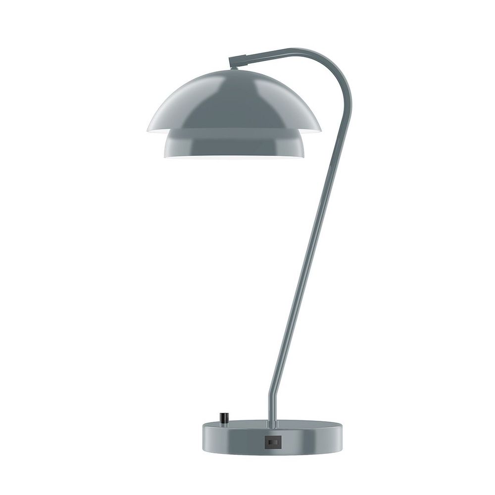 23" Nest LED Table Lamp, Slate Gray