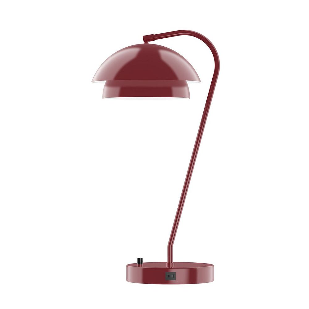 23" Nest LED Table Lamp, Barn Red