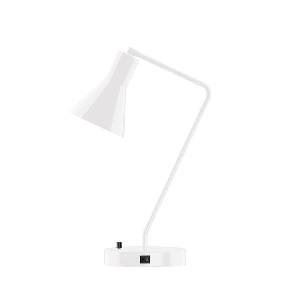 21" J-Series LED Table Lamp, White