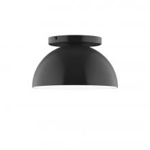 Montclair Light Works FMD431-41-L10 - 8" Axis Mini Dome LED Flush Mount, Black