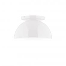 Montclair Light Works FMD431-44-L10 - 8" Axis Mini Dome LED Flush Mount, White