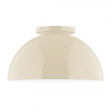 Montclair Light Works FMD432-16-L12 - 12" Axis Dome LED Flush Mount, Cream