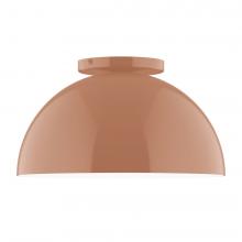 Montclair Light Works FMD432-19-L12 - 12" Axis Dome LED Flush Mount, Terracotta