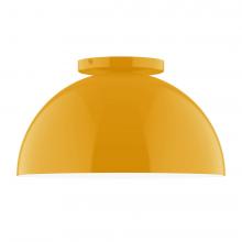 Montclair Light Works FMD432-21-L12 - 12" Axis Dome LED Flush Mount, Bright Yellow