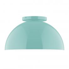 Montclair Light Works FMD432-48-L12 - 12" Axis Dome LED Flush Mount, Sea Green