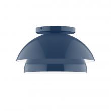 Montclair Light Works FMDX445-50-L10 - 10" Nest LED Flush Mount, Navy