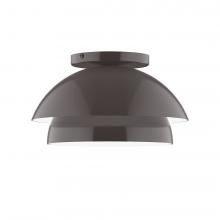 Montclair Light Works FMDX445-51-L10 - 10" Nest LED Flush Mount, Architectural Bronze