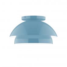 Montclair Light Works FMDX445-54-L10 - 10" Nest LED Flush Mount, Light Blue