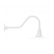 Montclair Light Works GNB158-44 - Radial 12" gooseneck wall light