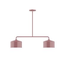 Montclair Light Works MSG419-20-L10 - 2-Light Axis Linear LED Pendant, Mauve