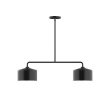 Montclair Light Works MSG419-41-L10 - 2-Light Axis Linear LED Pendant, Black