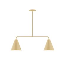 Montclair Light Works MSG420-17 - 2-Light Axis Linear Pendant (8" J-Series pack)