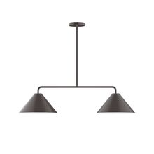 Montclair Light Works MSG422-51 - 2-Light Axis Linear Pendant (12" Axis pack)