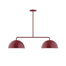 Montclair Light Works MSG432-55-L10 - 2-Light Axis Linear LED Pendant, Barn Red