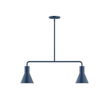 Montclair Light Works MSG436-50-L10 - 2-Light Axis Linear LED Pendant, Navy