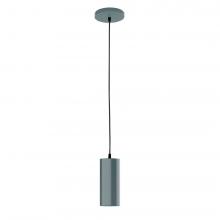 Montclair Light Works PEB418-40-L10 - 3.5" J-Series shade, black cord with canopy, Slate Gray