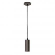 Montclair Light Works PEB418-51-L10 - 3.5" J-Series shade, black cord with canopy, Architectural Bronze