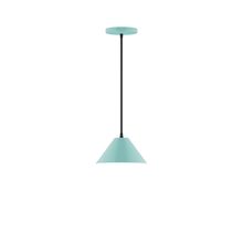 Montclair Light Works PEB421-48-L10 - 8" Axis Mini Cone LED Pendant, Sea Green