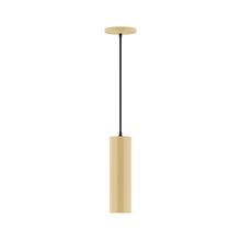 Montclair Light Works PEB426-17-C21-L10 - 3.5" x 12" Axis Mini Cylinder LED Pendant, white cord with canopy, Ivory