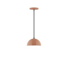 Montclair Light Works PEB431-19-L10 - 8" Axis Mini Dome LED Pendant, Terracotta